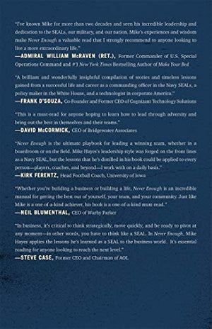 Never Enough: A Navy SEAL Commander on Living a Life of Excellence, Agility, and Meaning,Used