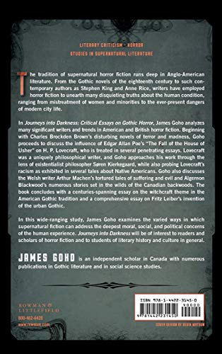 Journeys into Darkness: Critical Essays on Gothic Horror (Studies in Supernatural Literature),Used
