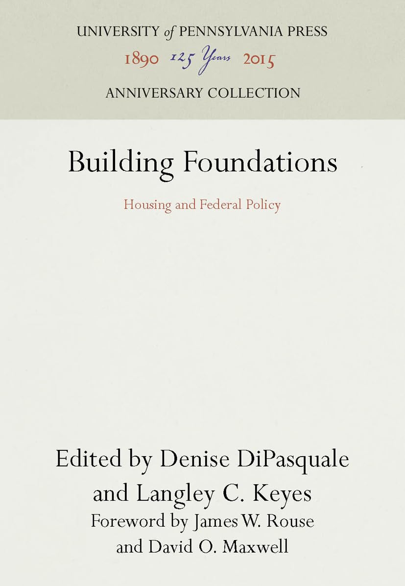 Building Foundations: Housing And Federal Policy (Anniversary Collection),Used