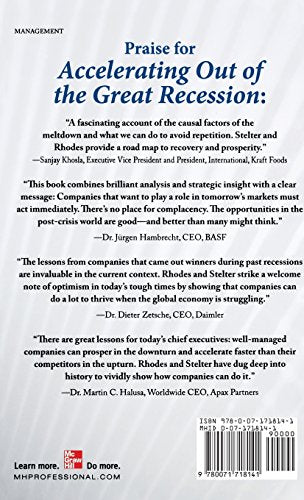 Accelerating Out Of The Great Recession: How To Win In A Slowgrowth Economy,New