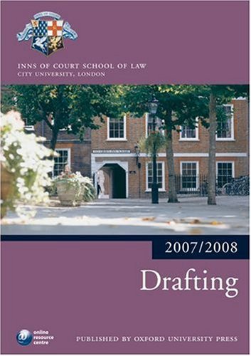 Drafting 20072008: 2007 Edition a 2007 ed. (Blackstone Bar Manual),Used