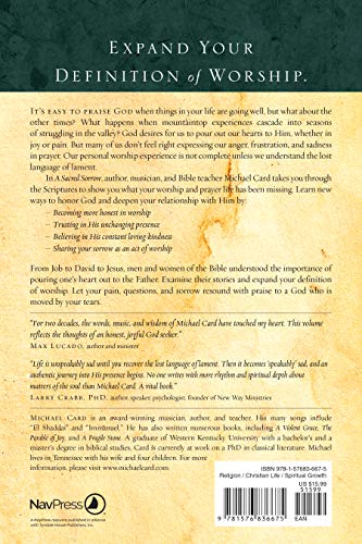 A Sacred Sorrow: Reaching Out to God in the Lost Language of Lament (Quiet Times for the Heart),Used