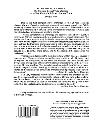 Art Of The Bedchamber The Chinese Sexual Yoga Classics Including Women'S Solo Meditation Texts: The Chinese Sexual Yoga Classics