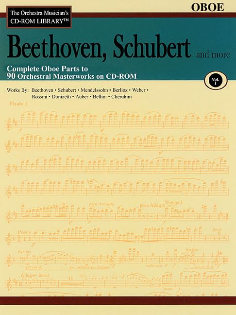 Beethoven, Schubert & More  Volume 1: The Orchestra Musician'S Cdrom Library  Oboe