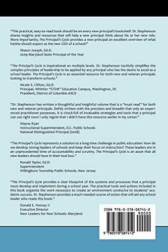 The Principal's Cycle: A Blueprint for the Inexperienced and Experienced Principal,Used
