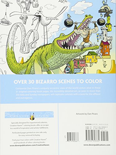 Creative Haven Bizarro Land Coloring Book: by Bizarro cartoonist Dan Piraro (Creative Haven Coloring Books),Used