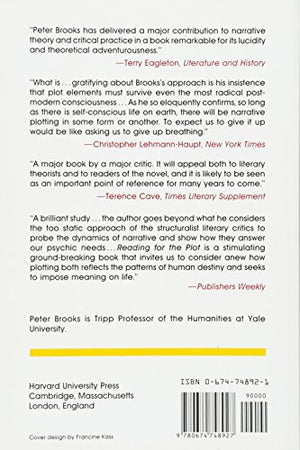 Reading for the Plot: Design and Intention in Narrative,Used