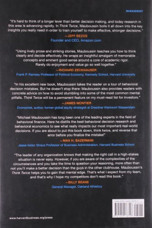 Think Twice: Harnessing the Power of Counterintuition,New