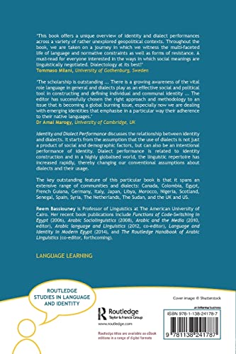 Identity and Dialect Performance (Routledge Studies in Language and Identity),Used