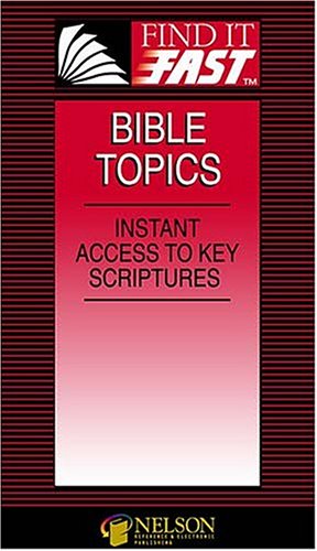 Find It Fast Bible Topics,Used
