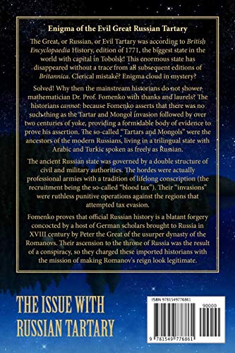 The Issue With Russian Tartary (History: Fiction Or Science?),New