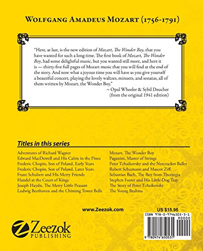 Mozart, The Wonder Boy (Great Musicians Series),New