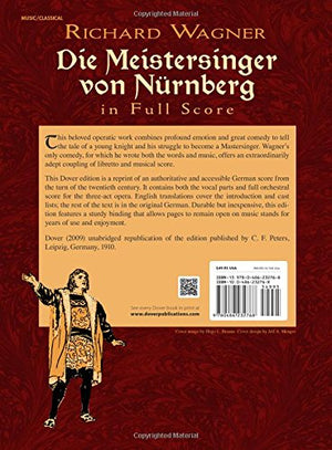 Die Meistersinger von Nrnberg in Full Score (Dover Opera Scores),New