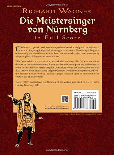 Die Meistersinger Von Nrnberg In Full Score (Dover Opera Scores),Used