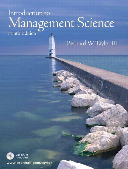 Introduction to Management Science, 9th Edition (Book & CDROM),Used