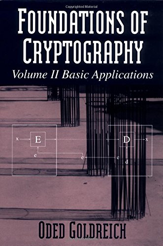 Foundations of Cryptography Volume II Basic Applications,Used