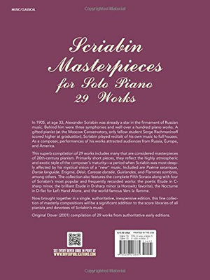 Scriabin Masterpieces for Solo Piano (Dover Music for Piano),Used
