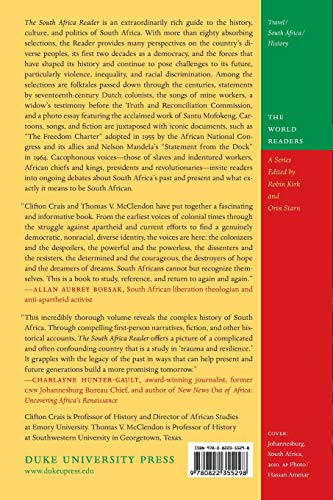 The South Africa Reader: History, Culture, Politics (The World Readers),Used