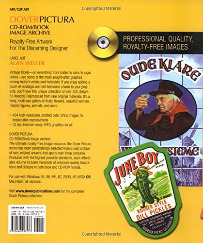 Label Art (Dover Pictura Electronic Clip Art),Used