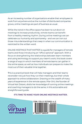 Online Meetings that Matter: A guide for managers of remote teams,Used