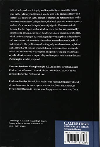AsiaPacific Judiciaries: Independence, Impartiality and Integrity,Used