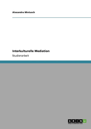 Interkulturelle Mediation (German Edition),Used