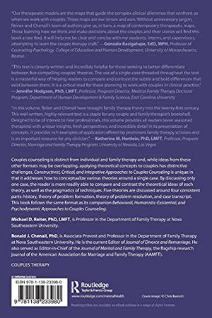 Constructivist, Critical, And Integrative Approaches To Couples Counseling,Used