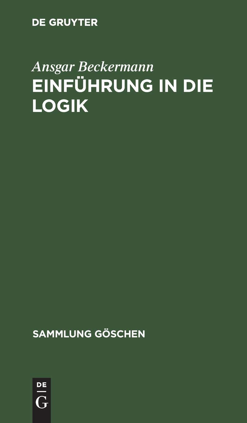 Einfhrung in die Logik (Sammlung Gschen, 2243) (German Edition),Used