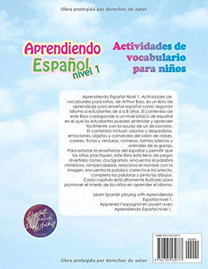 Aprendiendo Espa?l Nivel 1: Actividades de vocabulario para ni?s (Spanish Edition),Used