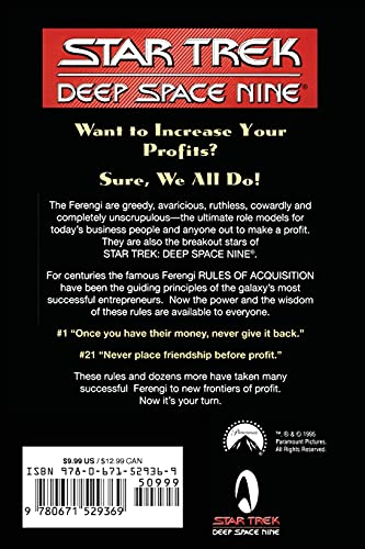 The Star Trek: Deep Space Nine: The Ferengi Rules Of Acquisition,Used