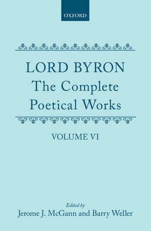 The Complete Poetical Works, Volume 6 (Oxford English Text Series),New