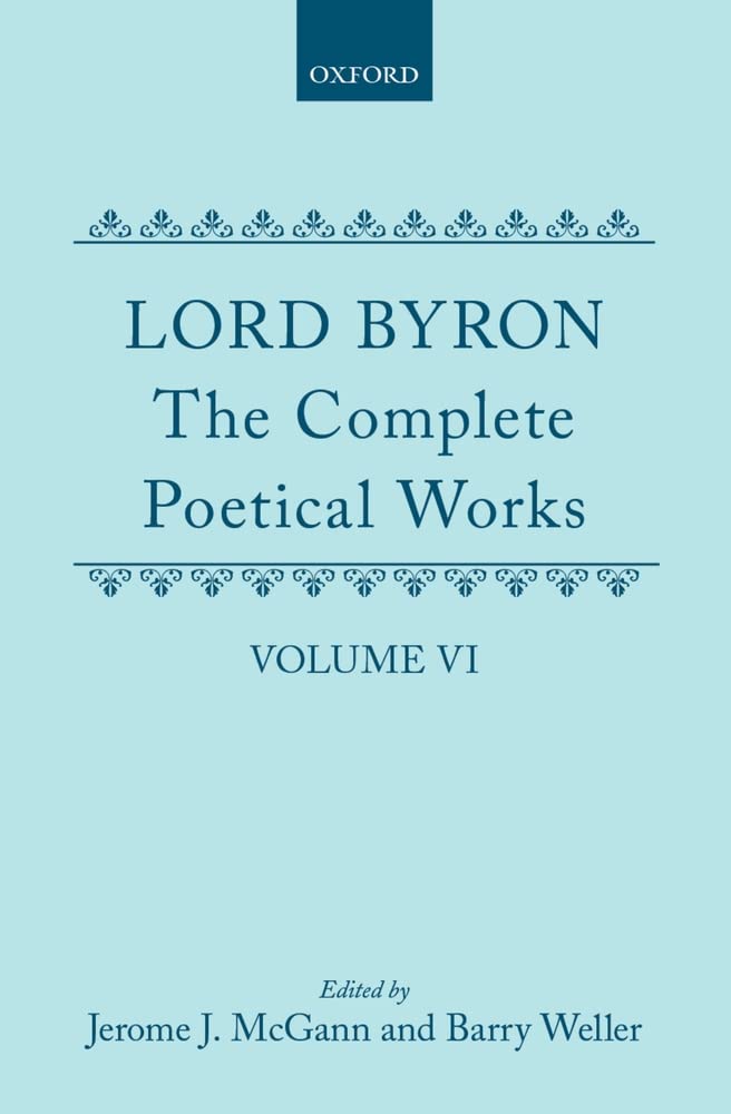 The Complete Poetical Works, Volume 6 (Oxford English Text Series),New