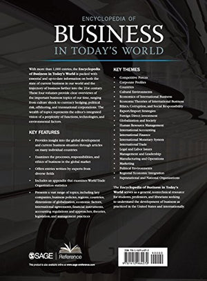 Encyclopedia of Business in Today's World (4 Volume Set),Used