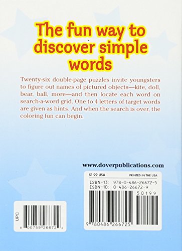 Easy SearchAWord Puzzles (Dover Little Activity Books),Used