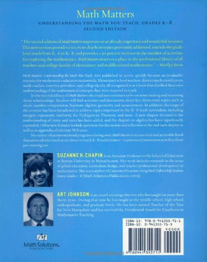 Math Matters: Understanding The Math You Teach, Grades K8 (Second Edition),New