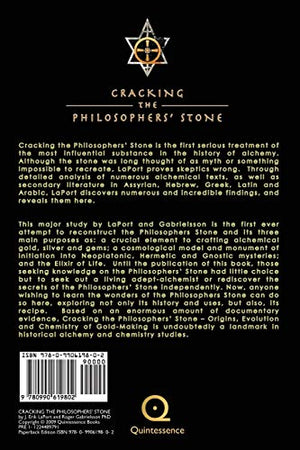 Cracking the Philosophers' Stone: Origins, Evolution and Chemistry of GoldMaking (Paperback Black & White Edition) (Quintessenc,Used