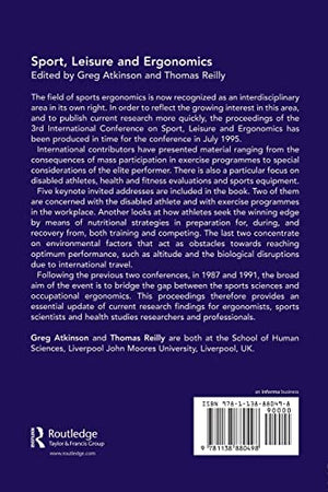 Sport, Leisure and Ergonomics,Used