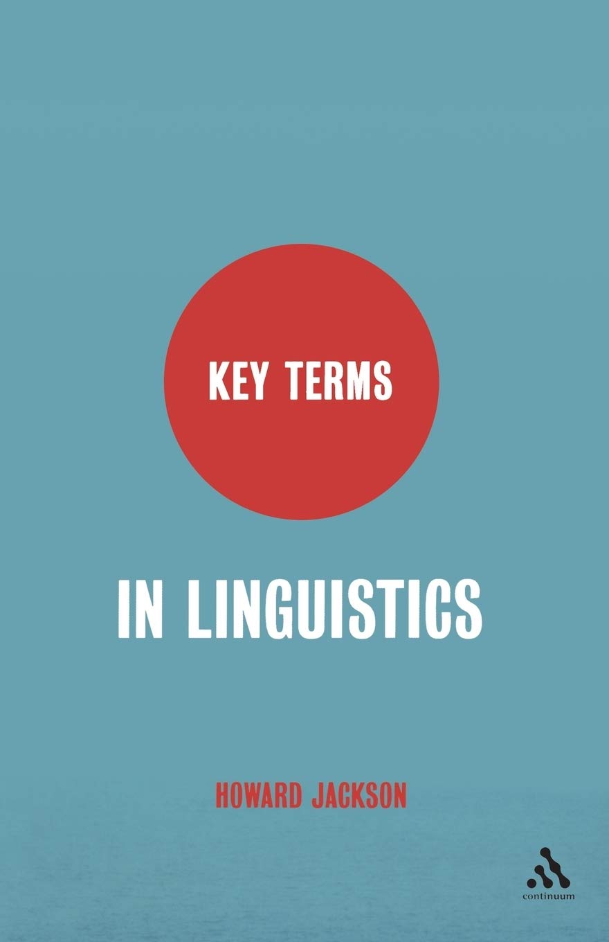 Key Terms In Linguistics,Used