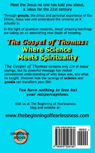 The Gospel of Thomas: Where Science Meets Spirituality,Used