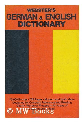 Webster's German and English Dictionary,Used