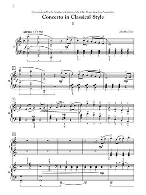 Concerto in Classical Style: In Three Movements for Solo Piano with Piano Accompaniment, Sheet (The Alfred Student Concerto Seri,Used