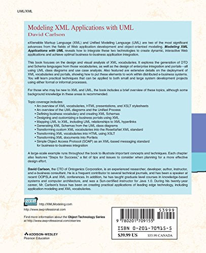 Modeling XML Applications with UML: Practical eBusiness Applications,Used