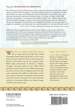 Scientists as Prophets: A Rhetorical Genealogy,Used