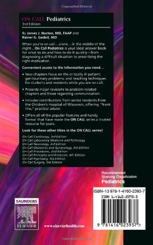 On Call Pediatrics: On Call Series,Used