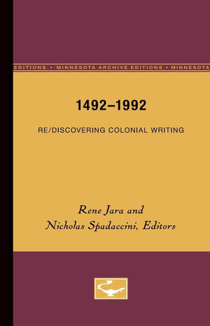 14921992: Re/Discovering Colonial Writing (Hispanic Issues, Vol. 4),Used