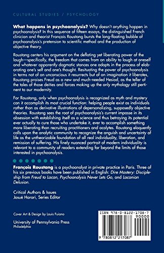 How to Make a Paranoid Laugh: Or, What Is Psychoanalysis? (Critical Authors and Issues),Used