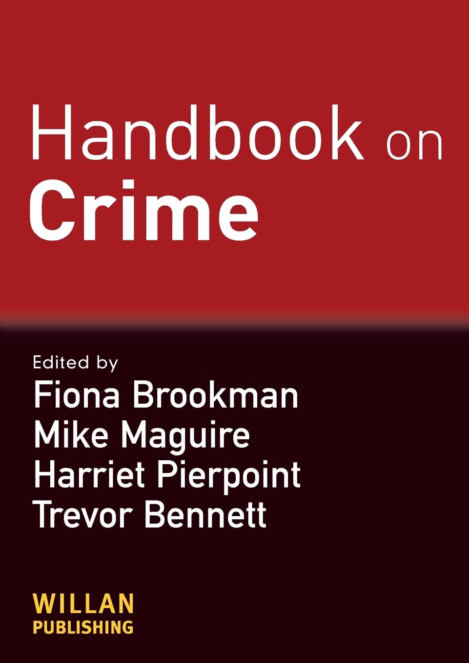 Handbook on Crime,Used