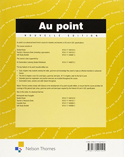 Au Point nouvelle edition Students' Book,Used