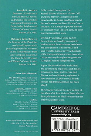 Manual of Stem Cell and Bone Marrow Transplantation,Used