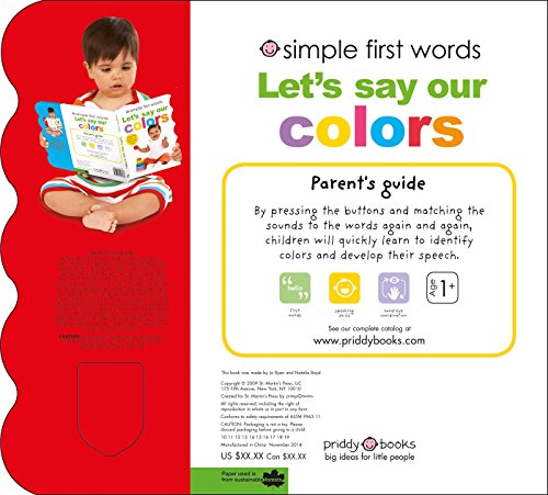 Simple First Words Let'S Say Our Colors,New